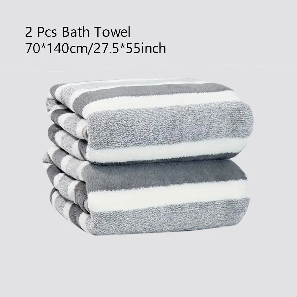 Homilly Soft Absorbent Bath Towels Set – 2 / 4 / 6 Pieces