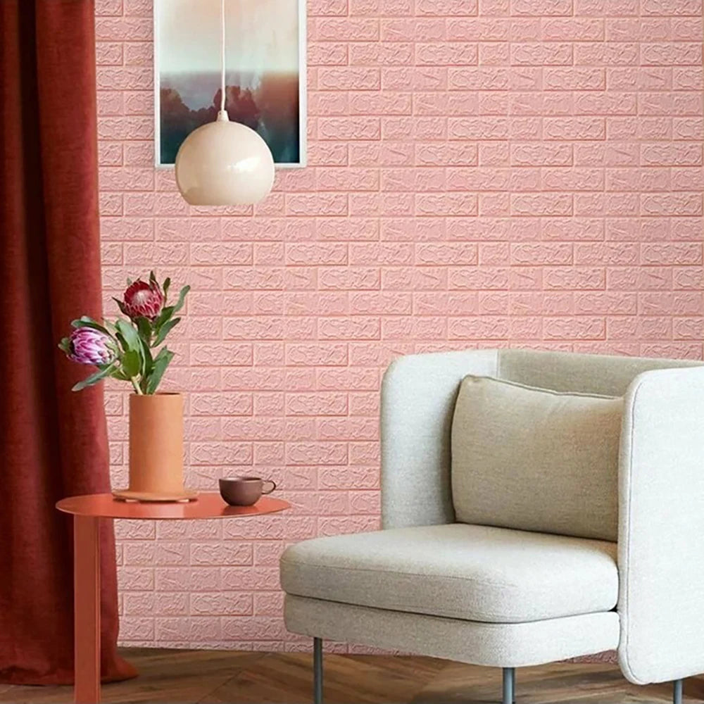 70CM 3D Brick Pattern Wallpaper Soft Foam Material Waterproof Wall Stickers DIY  Self Adhesive Wall Art for Home Decoration