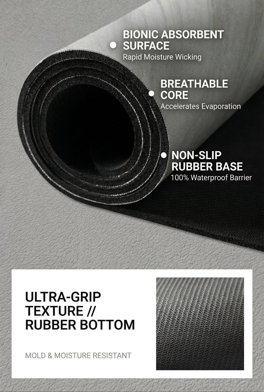 Kitchen Dish Drying Mat – Quick Dry Diatomite Drain Pad for Tableware & Coffee Station