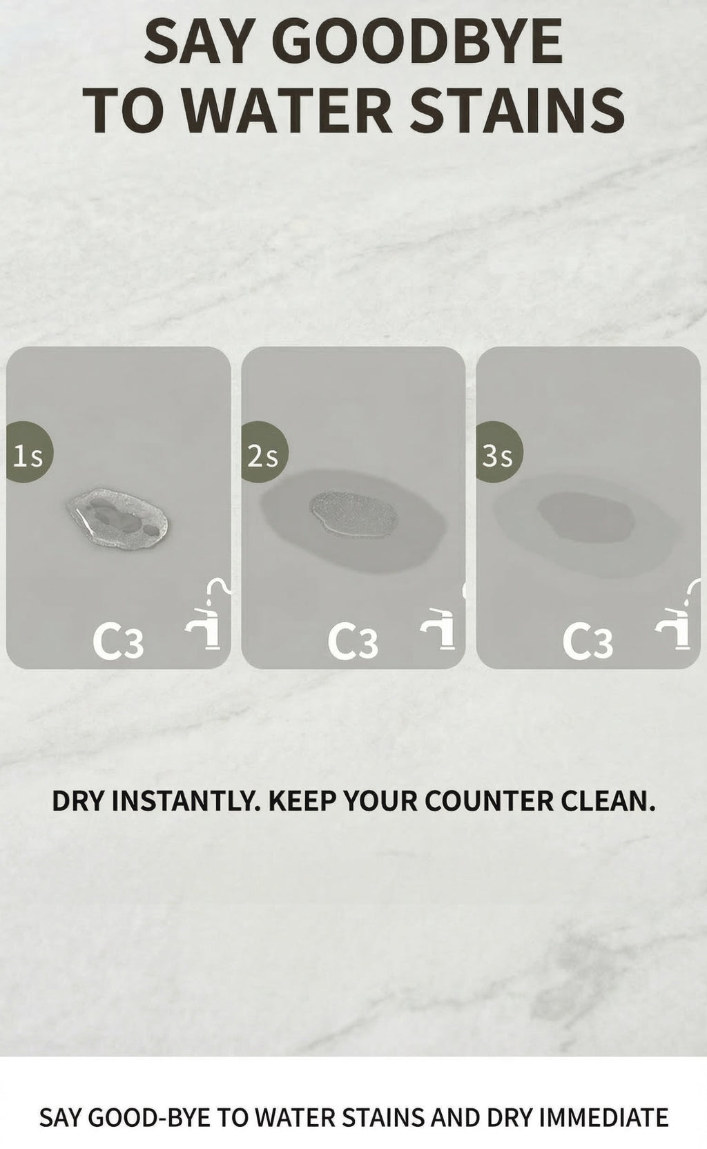 Kitchen Dish Drying Mat – Quick Dry Diatomite Drain Pad for Tableware & Coffee Station