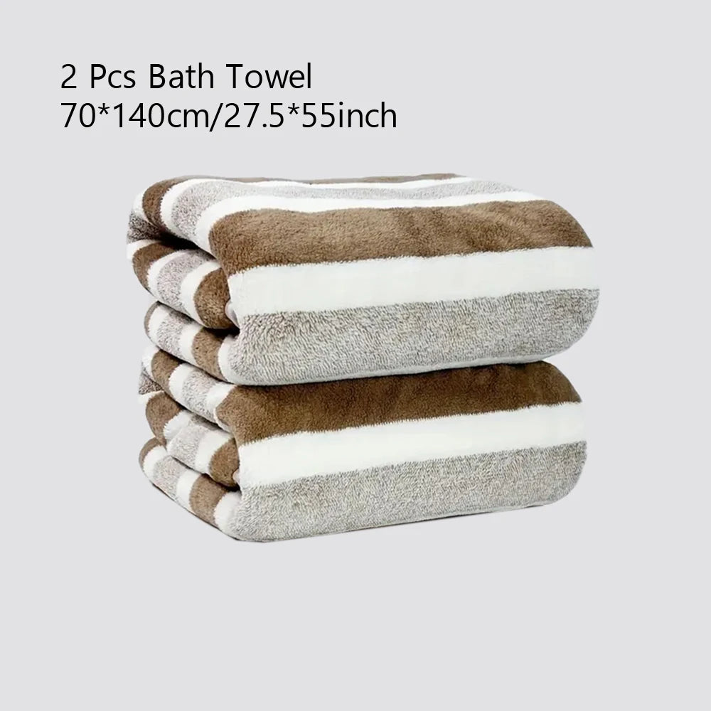 Homilly Soft Absorbent Bath Towels Set – 2 / 4 / 6 Pieces