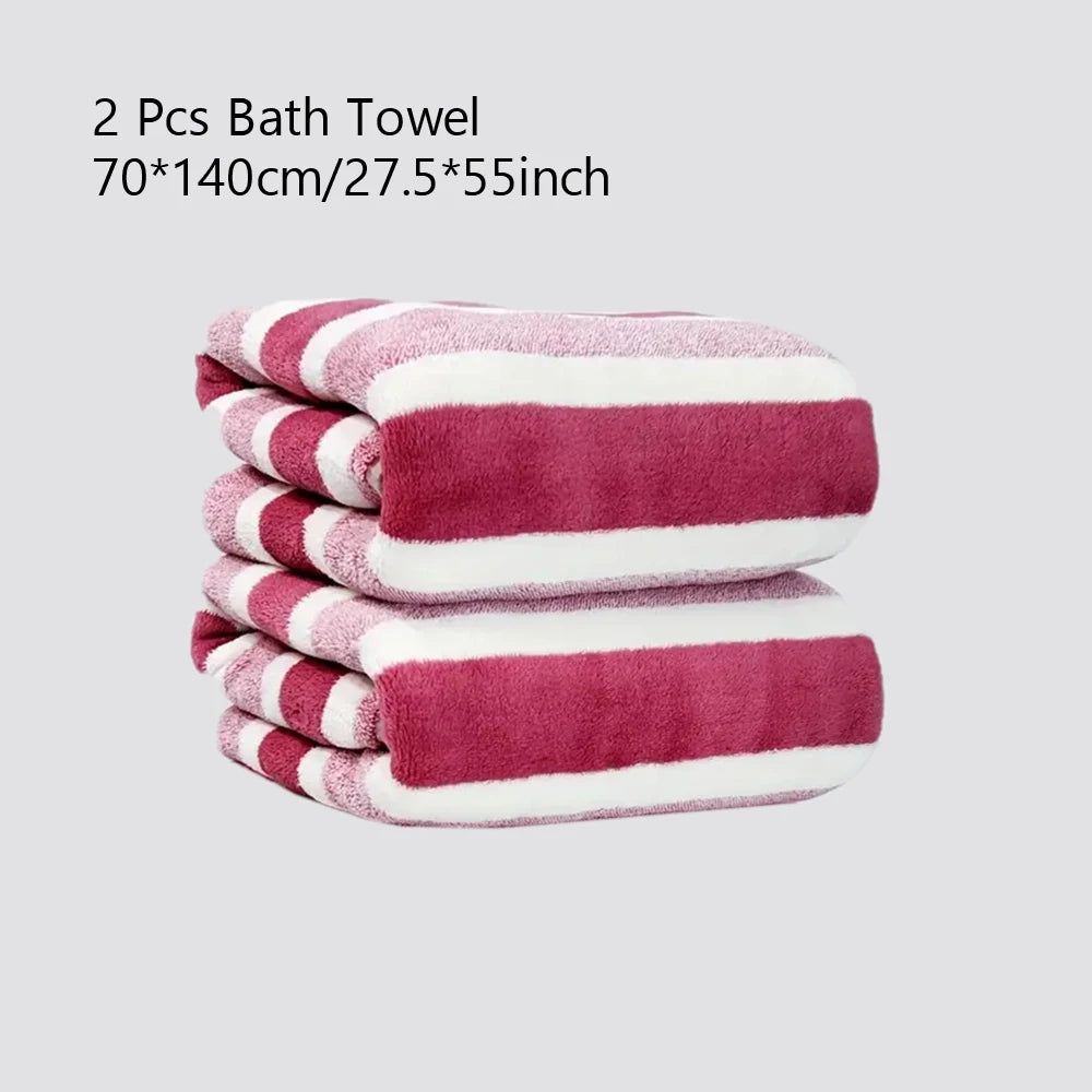 Homilly Soft Absorbent Bath Towels Set – 2 / 4 / 6 Pieces