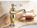 Homilliy Antique Brass Bathroom Faucet – Single Handle Mixer