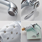 Homilliy Antique Brass Bathroom Faucet – Single Handle Mixer