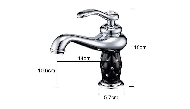 Homilliy Antique Brass Bathroom Faucet – Single Handle Mixer