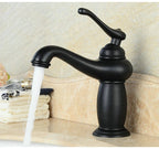 Homilliy Antique Brass Bathroom Faucet – Single Handle Mixer