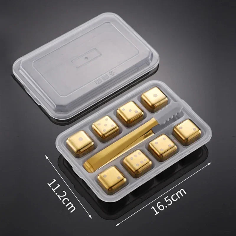 Homilliy Stainless Steel Whiskey Stones – Reusable Drink Chillers