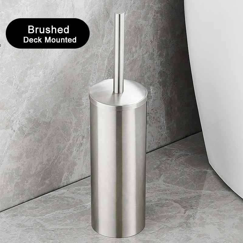 Wall-Mounted Stainless Steel Toilet Brush Holder