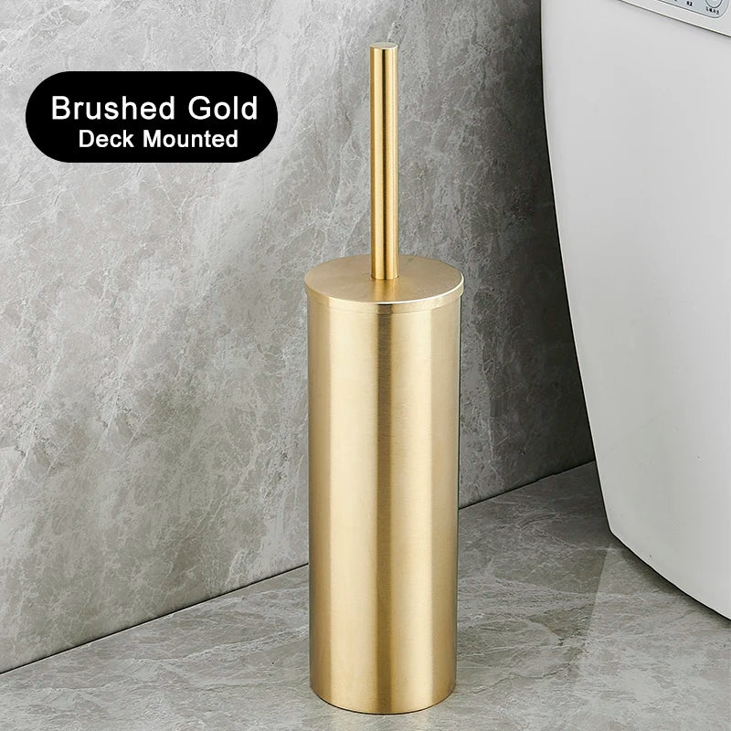 Wall-Mounted Stainless Steel Toilet Brush Holder