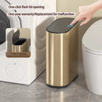 Homilliy Slim Stainless Steel Trash Can – 7L Press Lid