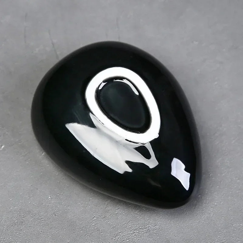 Coffee Bean Measuring Cup Ceramic Weighing Tray Coffee Powder Dosage Tray Suitable for Home Cafe Simple Coffee Tray Accessories