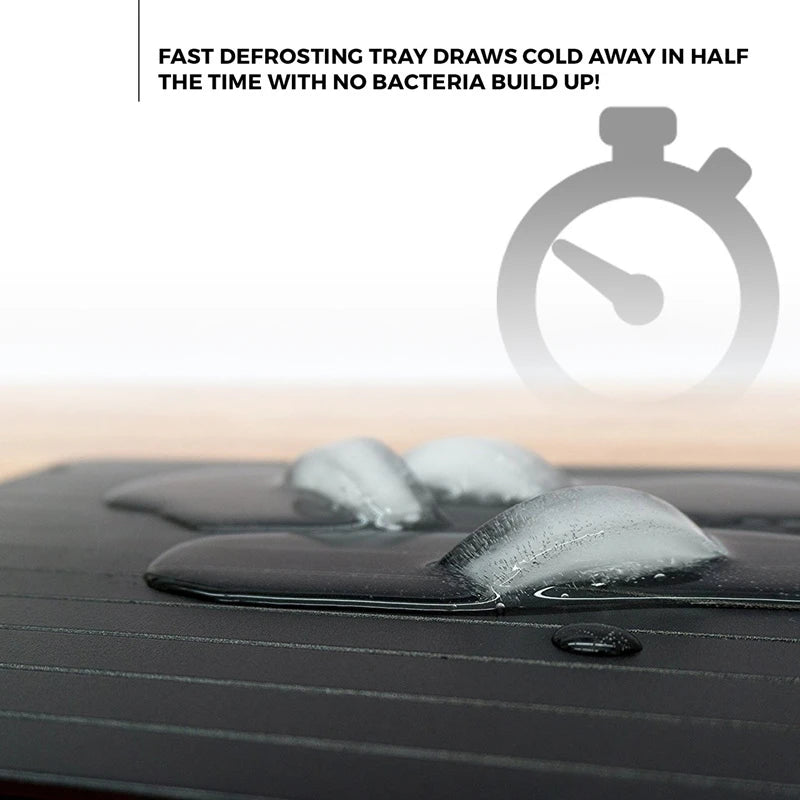 Fast Defrosting Tray – Aluminium Alloy Thawing Plate with Cleaning Brush