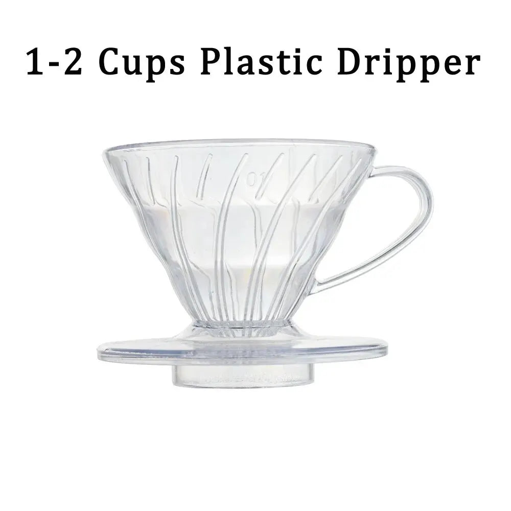 Homilly Reusable Coffee Dripper – Pour Over Resin Filter (1–4 Cups)