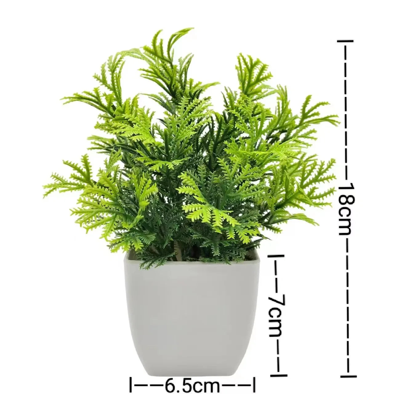 Homilly Mini Artificial Plant in Pot – Decorative Greenery for Home & Office