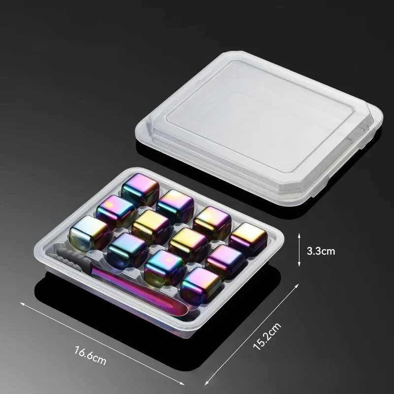 Homilliy Stainless Steel Whiskey Stones – Reusable Drink Chillers