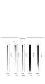 Premium Japanese-Style Chopsticks (5-Pair Set) – Reusable & Non-Slip for Authentic Dining