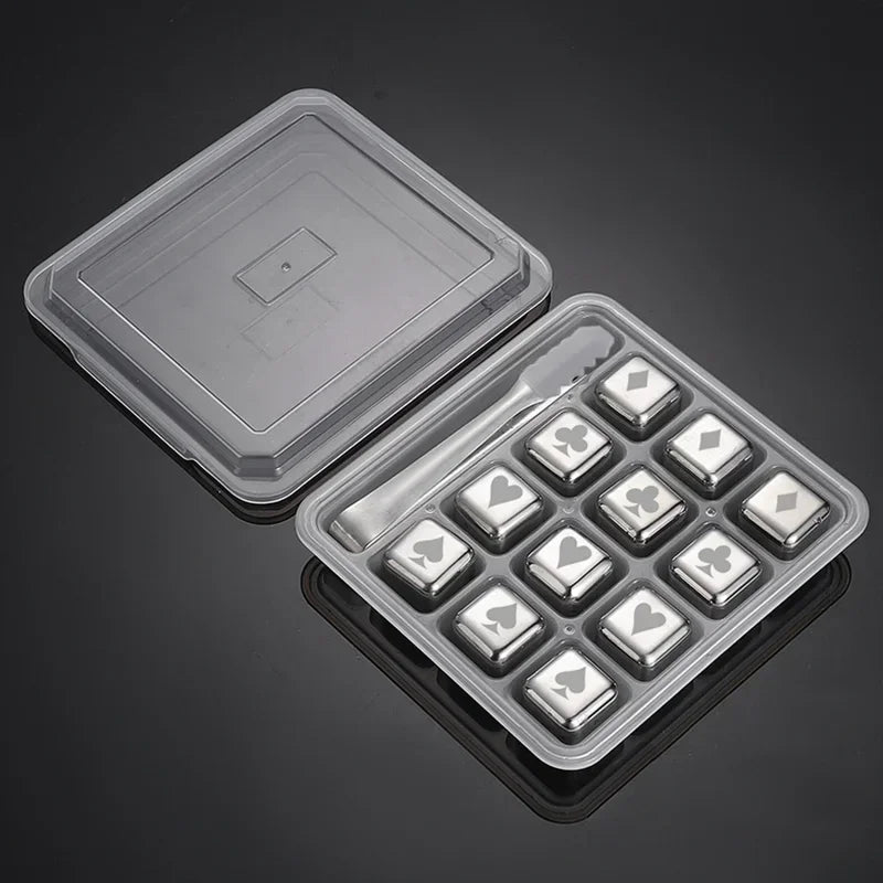 Homilliy Stainless Steel Whiskey Stones – Reusable Drink Chillers