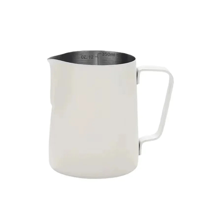 Homilly Stainless Steel Milk Frothing Pitcher with Measurement Scale – 350ml / 600ml