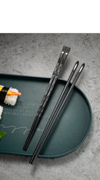 Premium Japanese-Style Chopsticks (5-Pair Set) – Reusable & Non-Slip for Authentic Dining