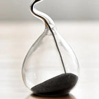 Nordic Curved Glass Hourglass - Minimalist Sand Timer