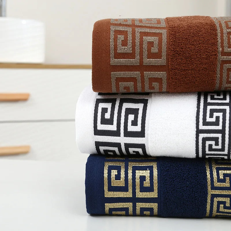 Homilliy Essential Cotton Bath Towels – 2-Piece Set (Black)