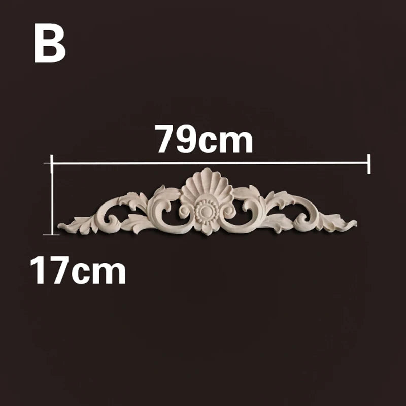 Homilliy Wood Appliques & Onlays – Decorative Floral Carvings for Furniture & Walls