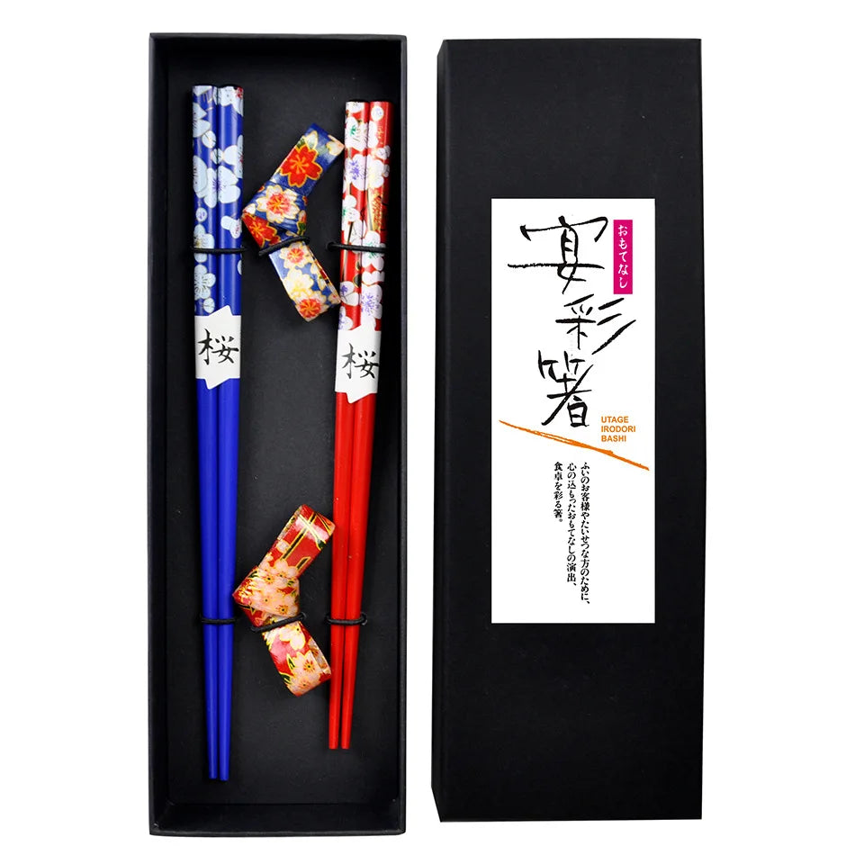 Panda Bamboo Chopsticks Set – 2 Pairs Non-Slip Reusable Chopsticks