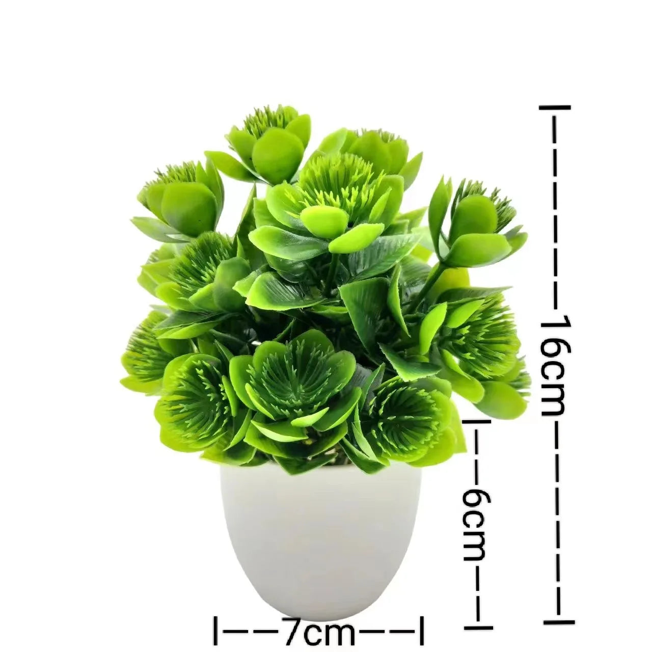 Homilly Mini Artificial Plant in Pot – Decorative Greenery for Home & Office
