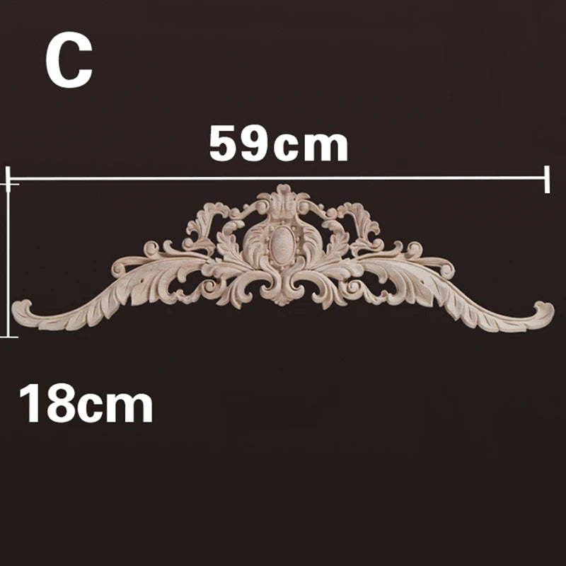 Homilliy Wood Appliques & Onlays – Decorative Floral Carvings for Furniture & Walls