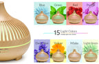 Premium Wood Grain Essential Oil Diffuser (500ml) – Ultrasonic Aromatherapy & Ambient Humidifier