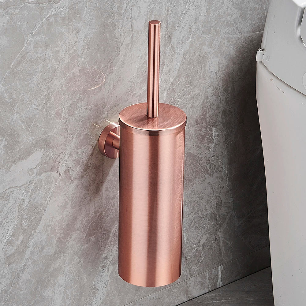 Wall-Mounted Stainless Steel Toilet Brush Holder