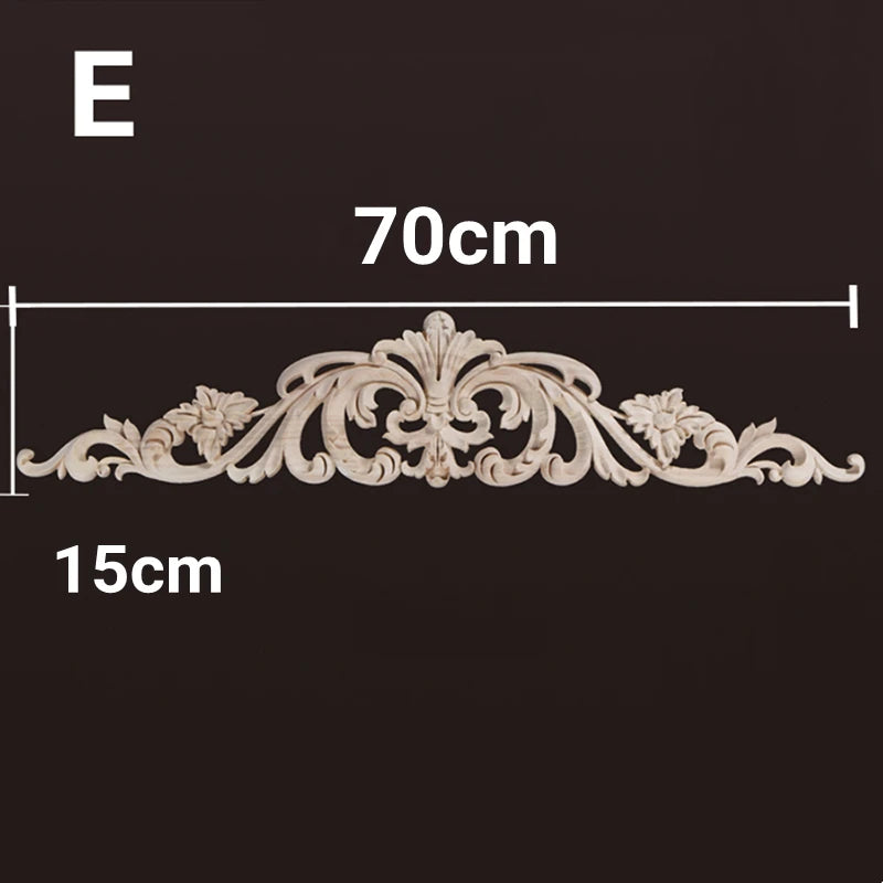 Homilliy Wood Appliques & Onlays – Decorative Floral Carvings for Furniture & Walls