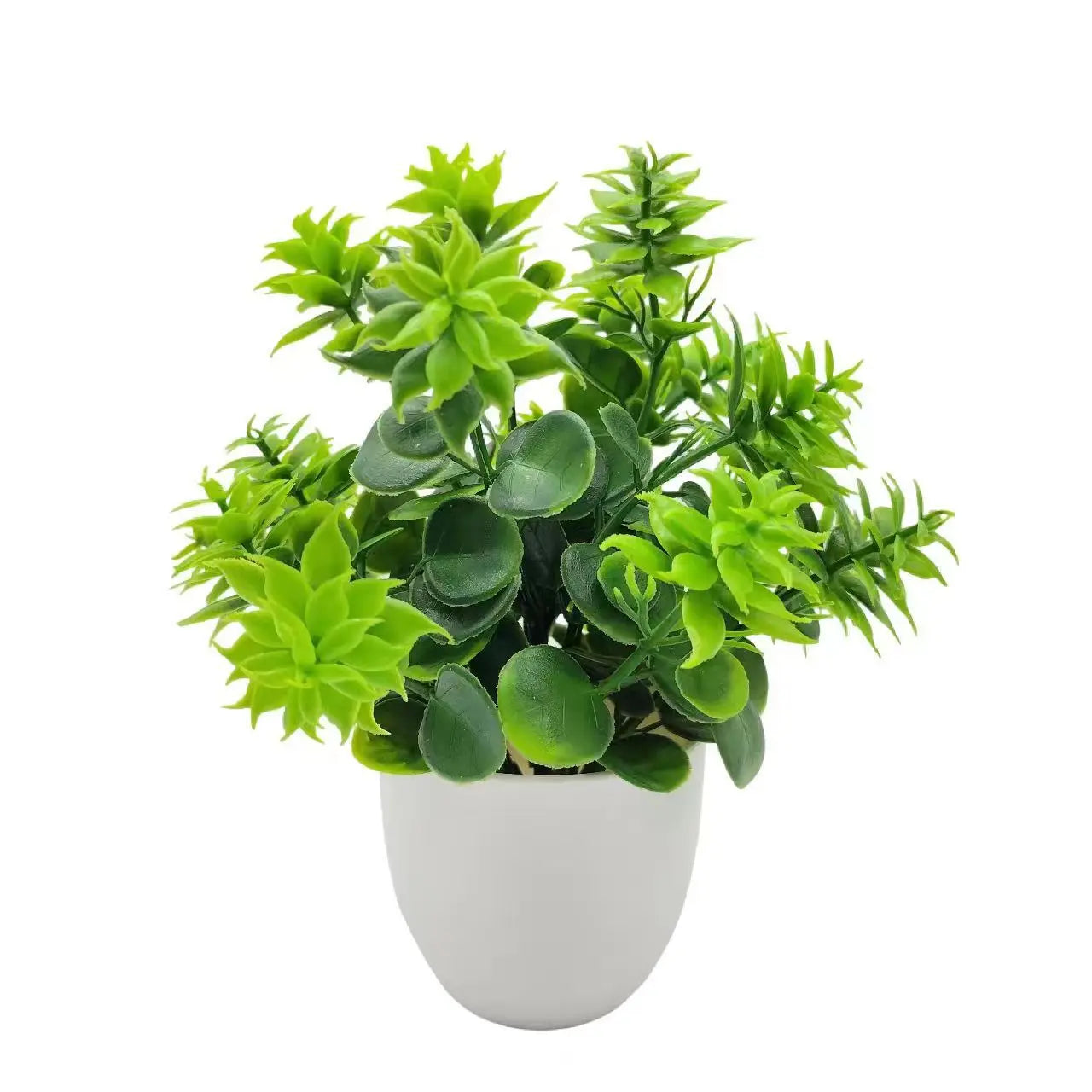 Homilly Mini Artificial Plant in Pot – Decorative Greenery for Home & Office