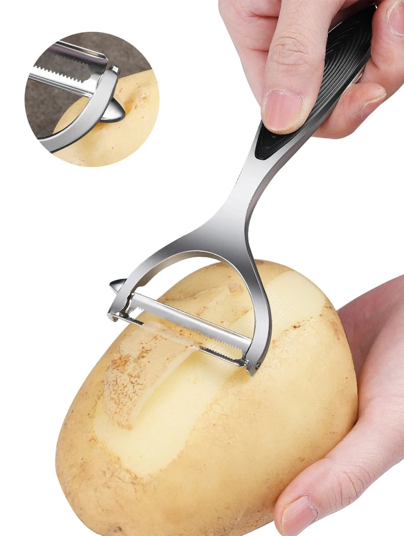 1PC Stainless Steel Vegetable Peeler Potato Peeler Multi-function Carrot Grater Fruit Tools Kitchen Accessories Cuisine Pelador