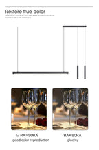 Nordic Linear LED Pendant Light – Ultra-Slim Modern Island Chandelier