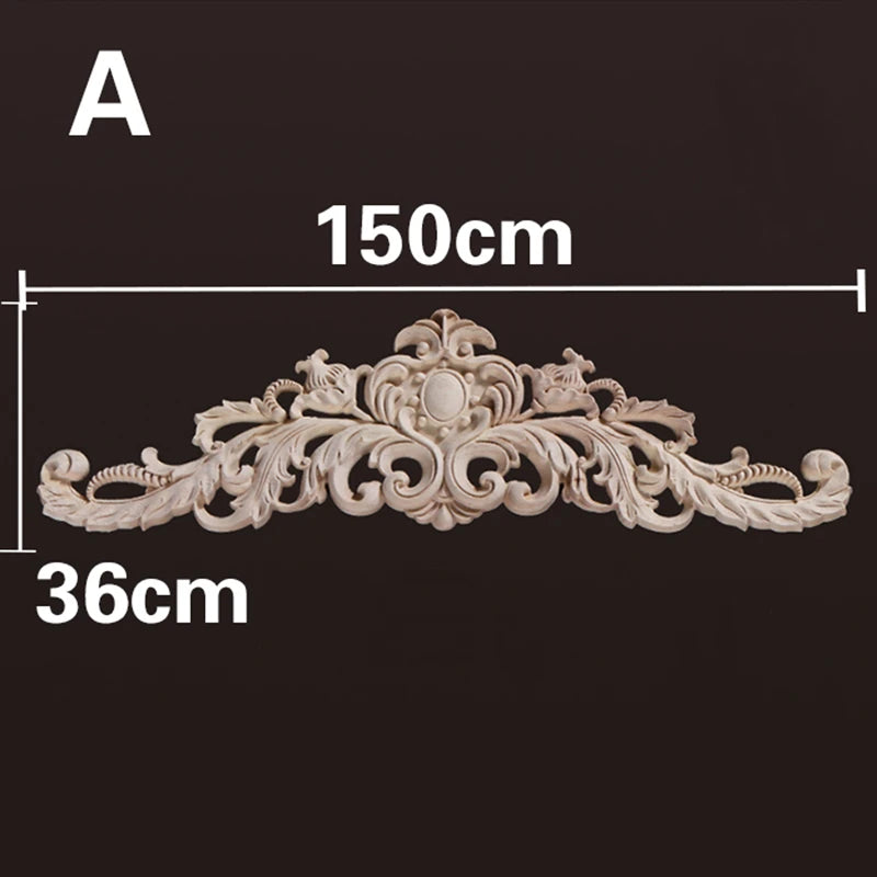 Homilliy Wood Appliques & Onlays – Decorative Floral Carvings for Furniture & Walls