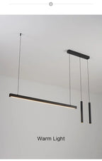 Nordic Linear LED Pendant Light – Ultra-Slim Modern Island Chandelier
