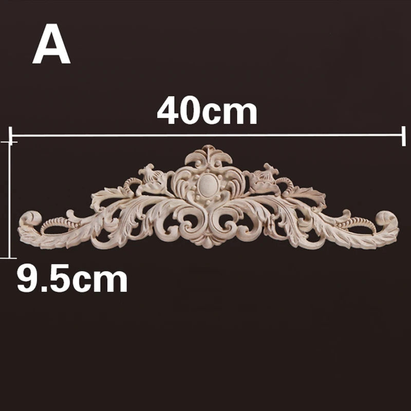 Homilliy Wood Appliques & Onlays – Decorative Floral Carvings for Furniture & Walls