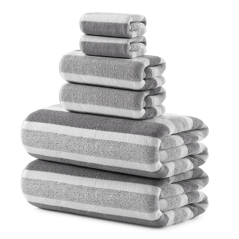 Homilly Soft Absorbent Bath Towels Set – 2 / 4 / 6 Pieces
