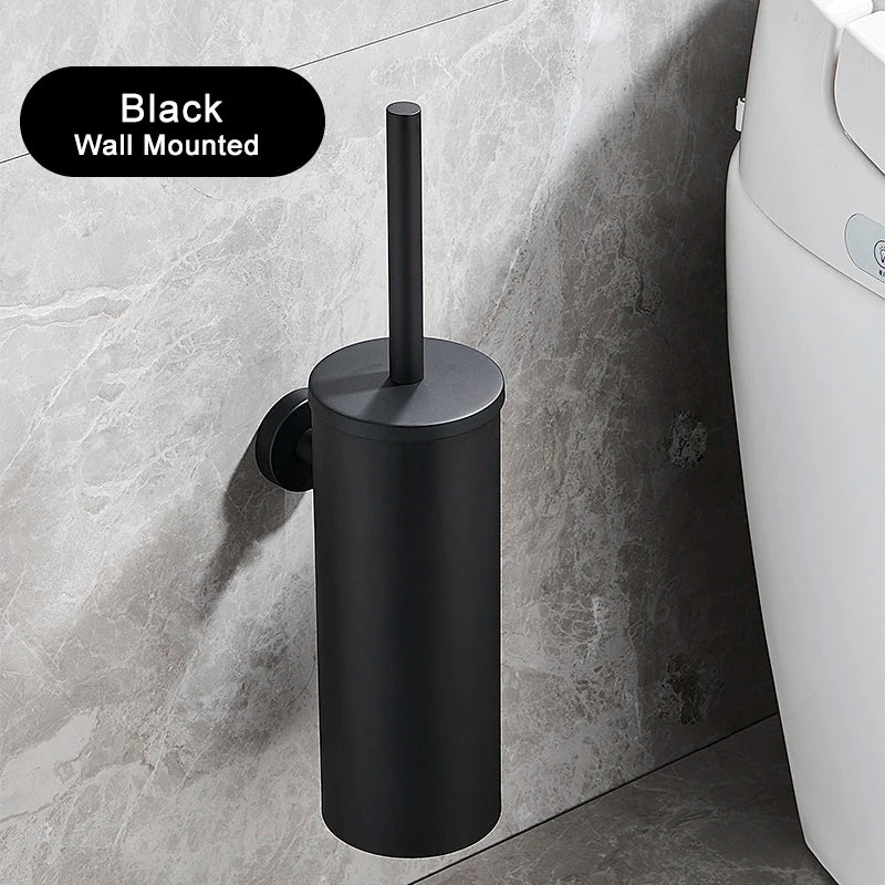 Wall-Mounted Stainless Steel Toilet Brush Holder