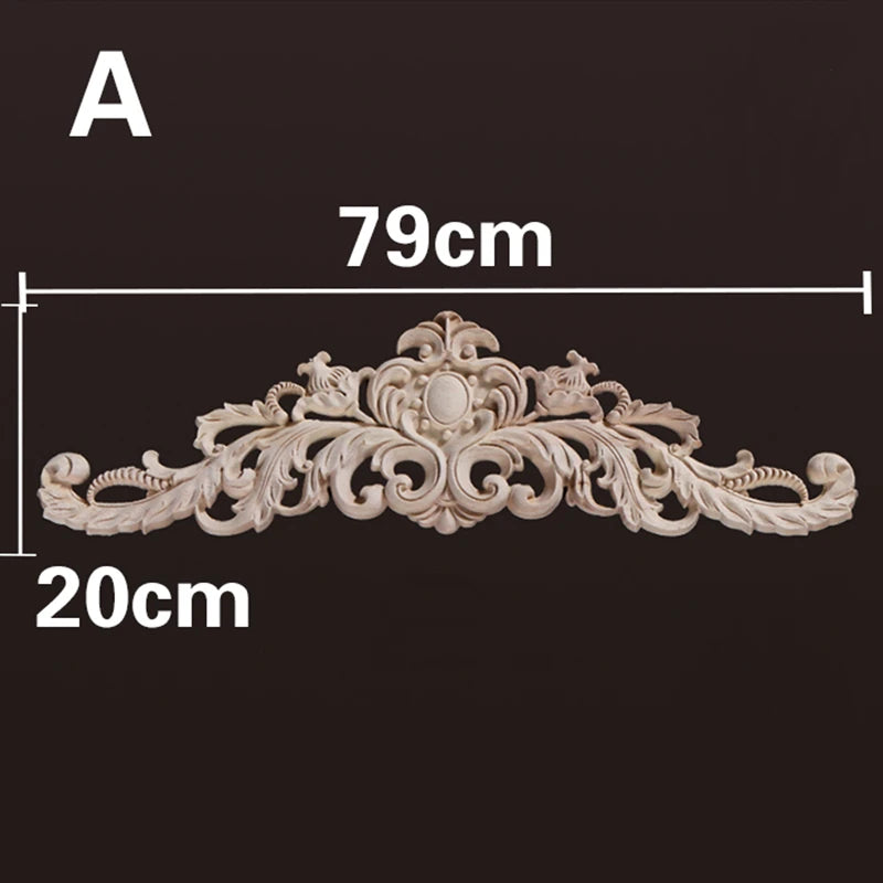 Homilliy Wood Appliques & Onlays – Decorative Floral Carvings for Furniture & Walls
