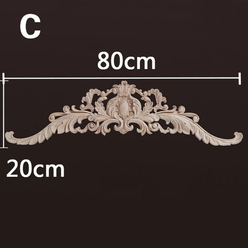 Homilliy Wood Appliques & Onlays – Decorative Floral Carvings for Furniture & Walls