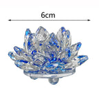 Sparkling Crystal Lotus Flower – Elegant Feng Shui Decor & Paperweight