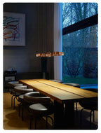 Nordic LED Ring Pendant Light – Modern Minimalist Statement Chandelier