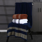 Homilliy Essential Cotton Bath Towels – 2-Piece Set (Black)