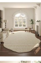 Organic Cloud Plush Area Rug – Ultra-Soft Asymmetrical Floor Mat
