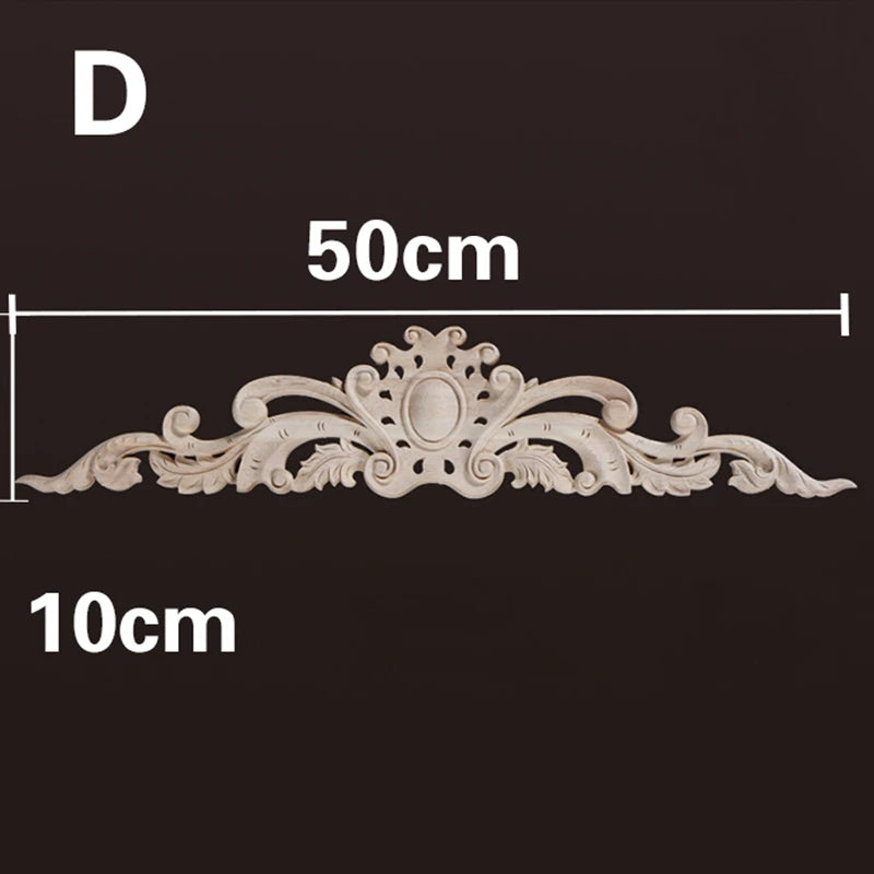 Homilliy Wood Appliques & Onlays – Decorative Floral Carvings for Furniture & Walls