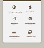 Homilliy Slim Stainless Steel Trash Can – 7L Press Lid