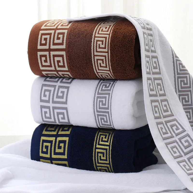 Homilliy Essential Cotton Bath Towels – 2-Piece Set (Black)