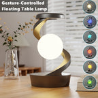 Creative Table Lamp, Rotating Floating lamp, 15W Wireless Charger, Mobile Phone Wireless Charger, RGB Atmosphere Night Light